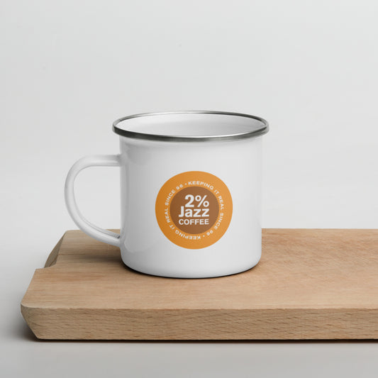 2% Jazz Enamel Mug